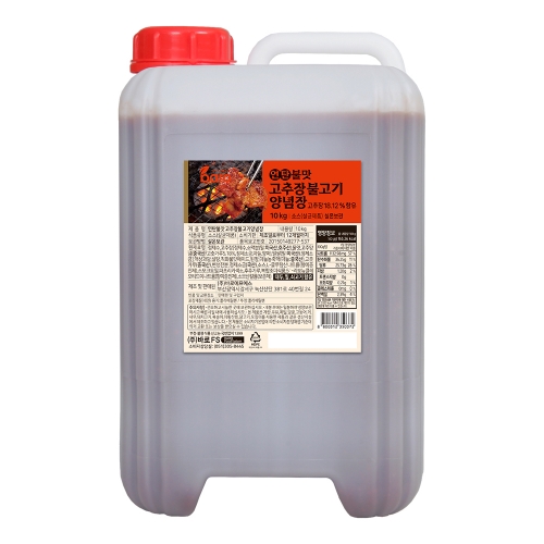 [바로소스] 연탄불맛 고추장불고기양념장 10kg 1BOX(2EA)