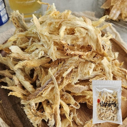 [인생건어물] 베트남산 순살먹태채 60g (10봉) [머리껍질 없음] *면세