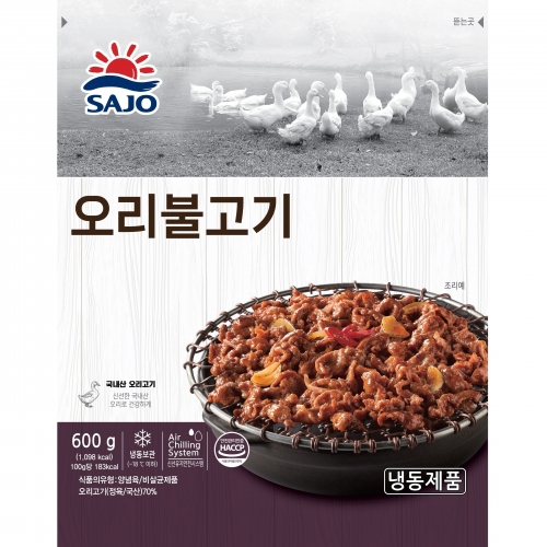 [사조원] 오리불고기 600g*10ea
