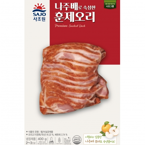 [사조원] 나주배 훈제오리슬라이스 400g*10ea