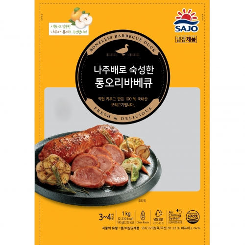 [사조원] 나주배 통오리 바베큐 1kg*12ea