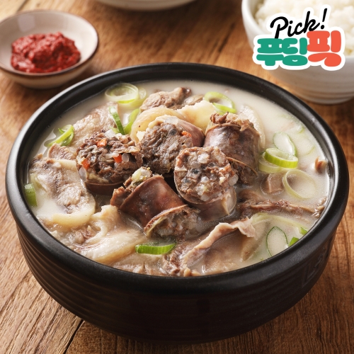 푸딩픽 토종순대국밥(1인분) 220g_고기순대, 다대기까지!