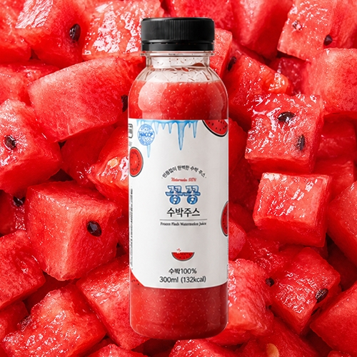 푸딩단독 한정수량! 꽁꽁수박주스 300ml_100%리얼수박 냉동주스