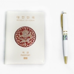 전통문양 자개 여권케이스 + 자개 볼펜