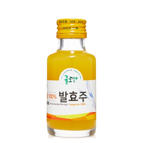 술마켓 제주와이너리 감귤발효주 귤로만 미니어처 10도 80ml