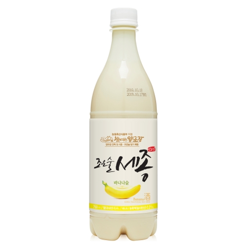 술마켓 조은술세종 바나나주 막걸리형 4도 750ml