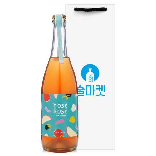 술마켓 댄싱사이더 요새로제 애플사이더 오미자&라즈베리 6.4도 750ml