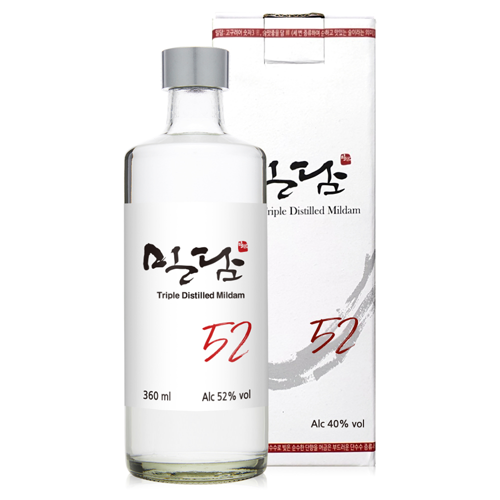 술마켓 착한농부 밀담 52도 360ml 국산단수수 3번증류한 럼