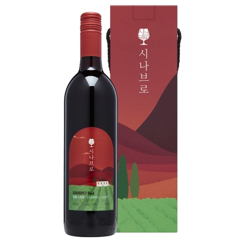 술마켓 시나브로 와이너리 레드 스위트 와인 12도 750ml