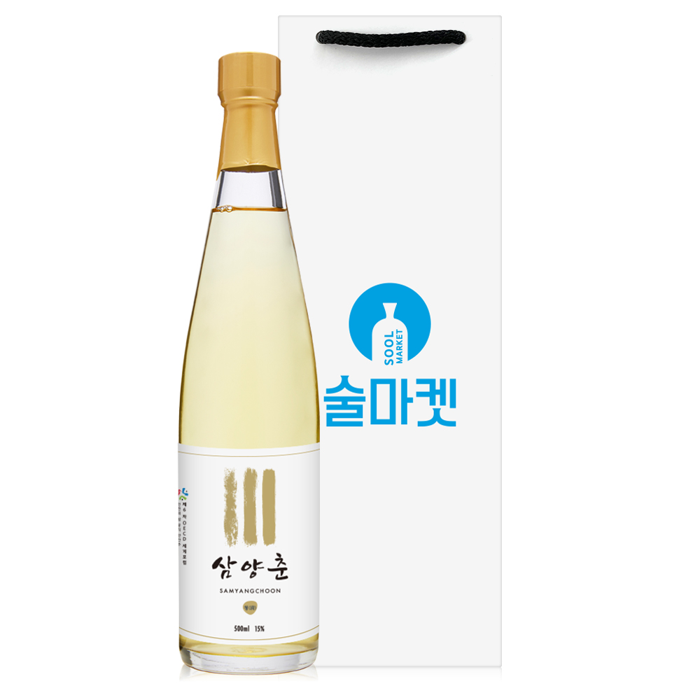 술마켓 송도향 삼양춘 약주 선물세트 15도 500ml 삼양주