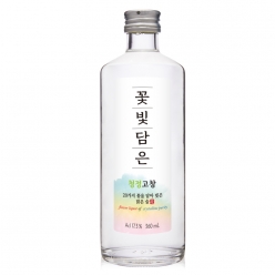 술마켓 고창서해안 꽃빛담은 청정고창 소주 17.3도 360ml 20가지 꽃을 담은 술