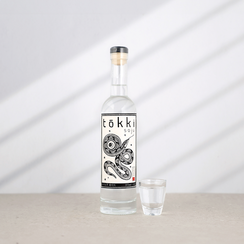 술마켓 토끼소주 화이트 23도 375ml 미국 브랜힐양조