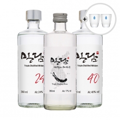 술마켓 착한농부 럼 밀담 기획세트 17, 24, 40도 전통주세트