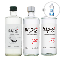 착한농부 밀담 기획세트 17 24 40도 360ml 토닉 쇼핑백 증정