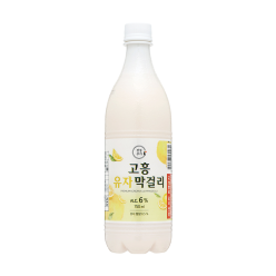 술마켓 청정 영농조합 고흥 풍양 유자막걸리 6도 750ml