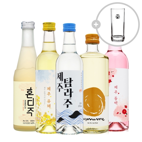 술마켓 제주세트_제주동백, 제주유채, 제주탐라주, 니모메, 혼디주_잔 증정