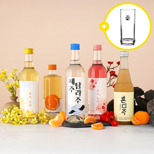 술마켓 제주세트_제주동백, 제주유채, 제주탐라주, 니모메, 혼디주_잔 증정