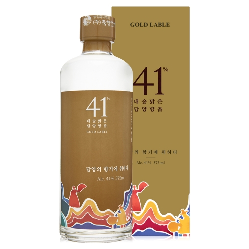 술마켓 죽향도가 대숲담양향 골드 41도 375ml 5년숙성소주