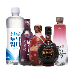 술마켓 복분자주 4병세트 토닉워터 증정 복사주