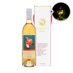 술마켓 고도리와이너리 복숭아와인 8.5도 750ml 크리스마스에디션 LED전구 증정