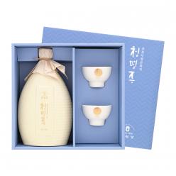 술마켓 중원당 청명주 500 백도자기세트 17도 500ml