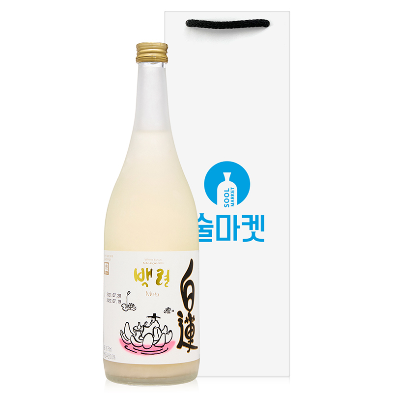 술마켓 김용세명인 신평양조 백련막걸리 미스티 7도 750ml