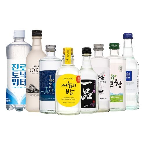 술마켓 실속소주세트 독도17 외 6종/토닉600증정