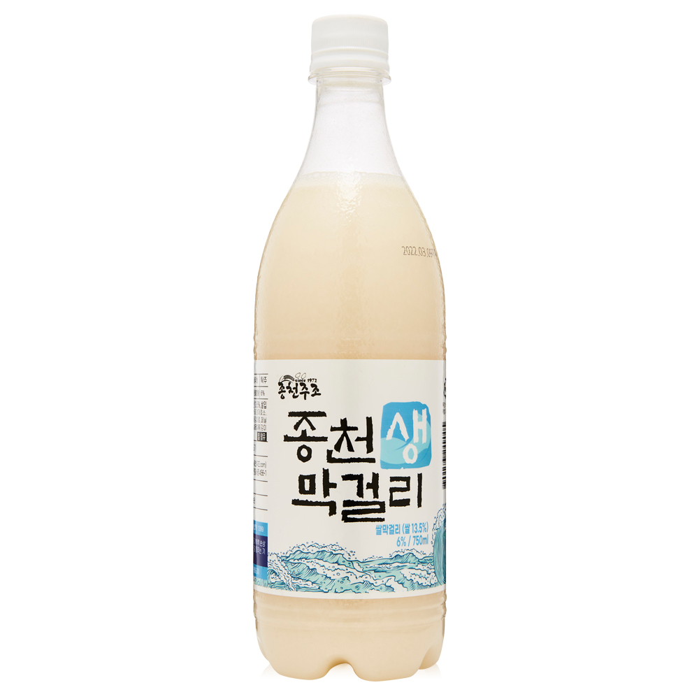 술마켓 종천주조 종천생막걸리 6도 750ml