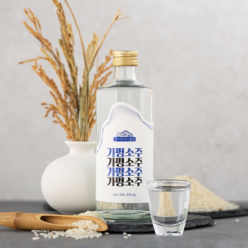 술마켓 우리소주조합 가평소주 25도 375ml