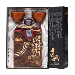 한주양조 서각세트 35도 500ml 서울시무형문화재