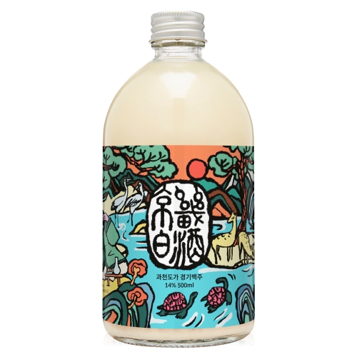 술마켓 과천도가 경기백주 14도 500ml 진한 프리미엄 막걸리