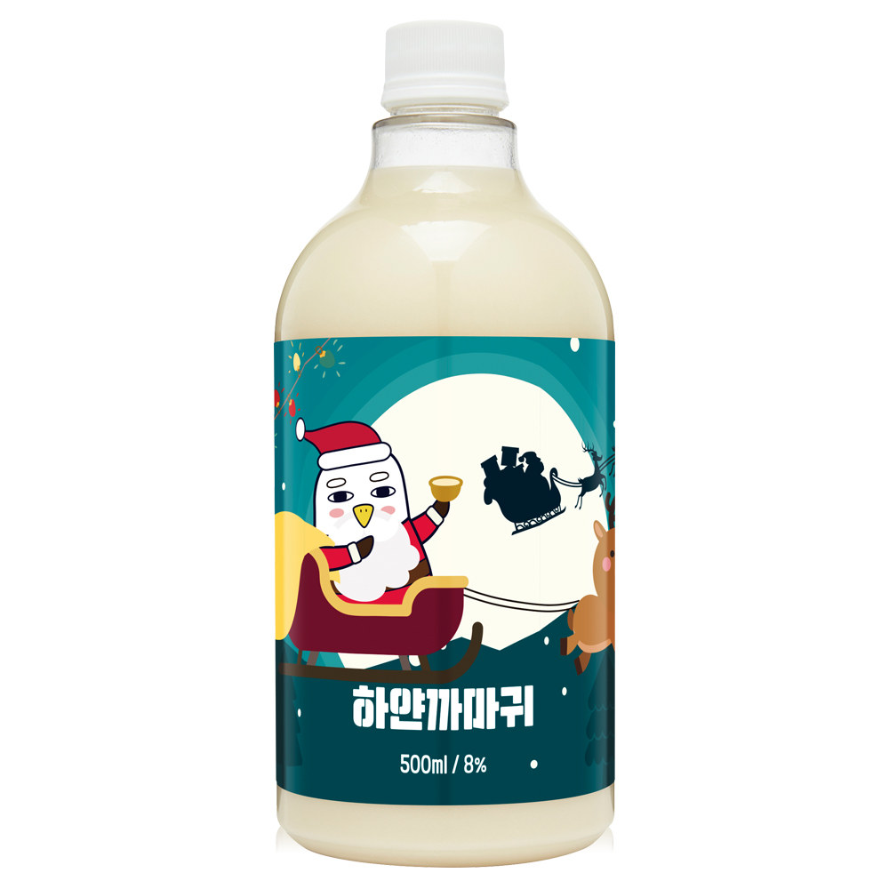 술마켓 오산양조 크리스마스에디션 하얀까마귀 8도 500ml