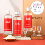 술마켓 서울고량주 레드세트 35도 375mlx3병 세트 서울고량주잔 2P 증정