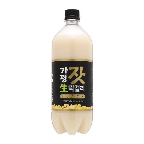술마켓 가평잣생막걸리 블랙 6도 970ml