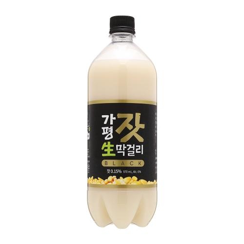 술마켓 가평잣생막걸리 블랙 6도 970ml