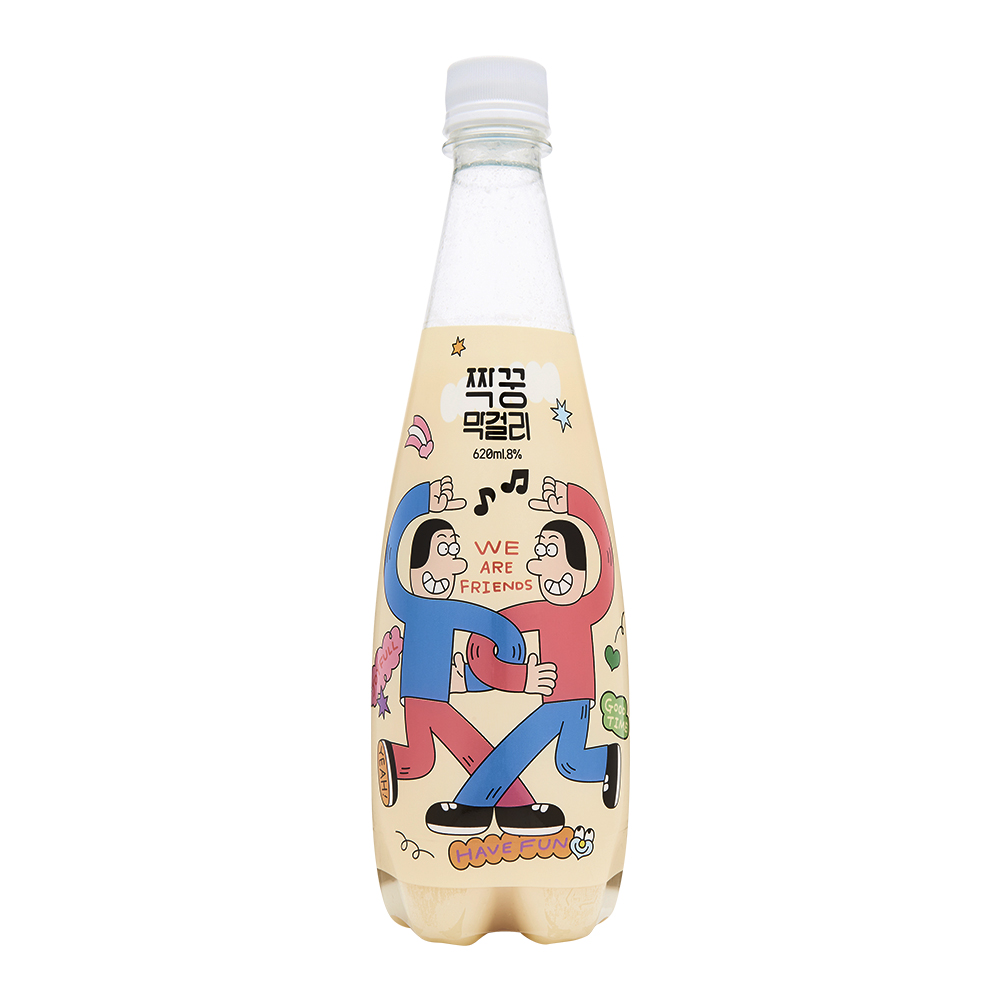 술마켓 한강주조 신상 무감미료 짝꿍막걸리 8도 620ml