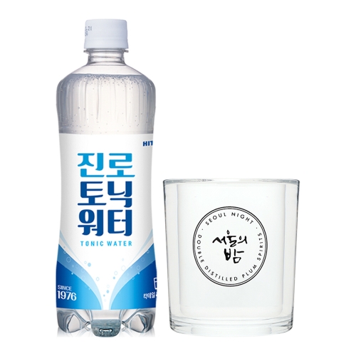 술마켓 더한 서울의밤 매실증류주25도 375ml x3병 온더락잔, 토닉 증정