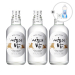 더한 서울의밤 말에디션 매실증류주25도 375ml x3병 온더락잔, 토닉 증정