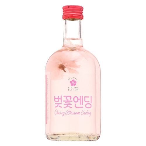 술마켓 벚꽃주 제주왕지케 벚꽃엔딩 15도 375ml LED 코스터 포함