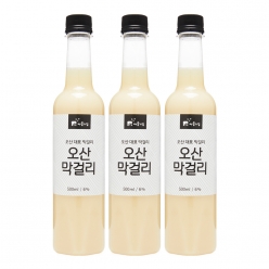 술마켓 오산양조 오산막걸리 6도 500ml x 3병