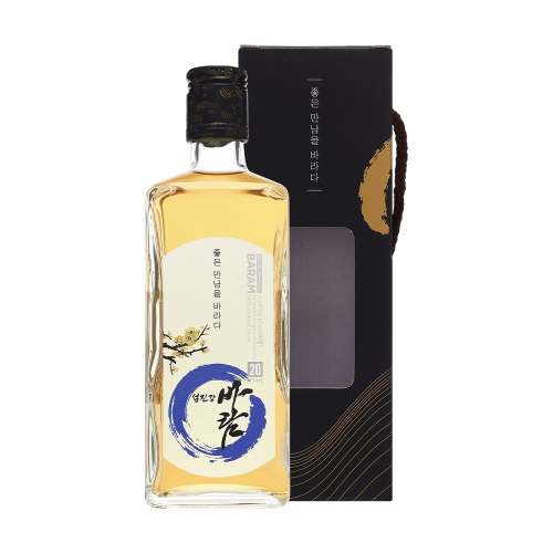 술마켓 섬진강 바람백자 20도 375ml 매실증류주 항아리숙성