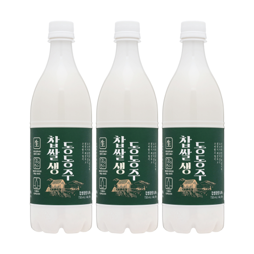 술마켓 우리도가 찹쌀생 동동주 6도 750mlx3병