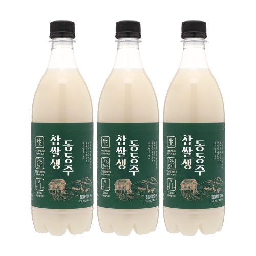 술마켓 우리도가 찹쌀생 동동주 6도 750mlx3병
