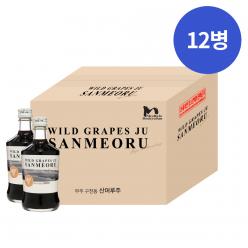 술마켓 덕유 무주 구천동 산머루주 16도 360ml x12병 박스상품 캠핑 모임 대용량