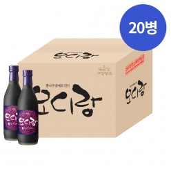 술마켓 국순당 고창 오디랑 오디주 12.5도 330ml x 20입 박스상품 캠핑 모임 대용량