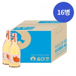 술마켓 배상면주가 호랑이가사랑한단감 호감 6도 370ml x16병 박스상품 캠핑 모임 대용량 단감주