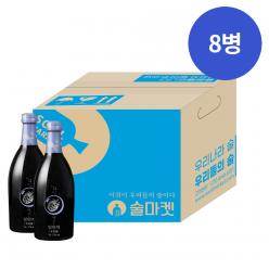 술마켓 배상면주가 빙탄복 7도 370ml x8병 박스상품 캠핑 모임 대용량 스파클링복분자