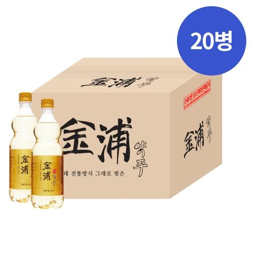 술마켓 김포 탁주 약주 11도 750ml x20병 박스상품 캠핑 모임 대용량 김포 금쌀 차례주