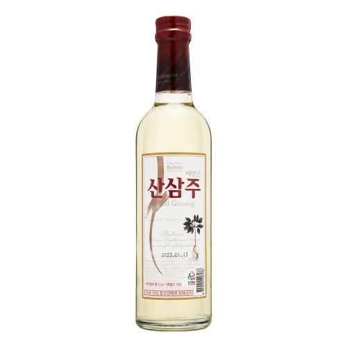 술마켓 백운주가 배양근 산삼주 13도 375ml x20병 박스상품 캠핑 모임 대용량