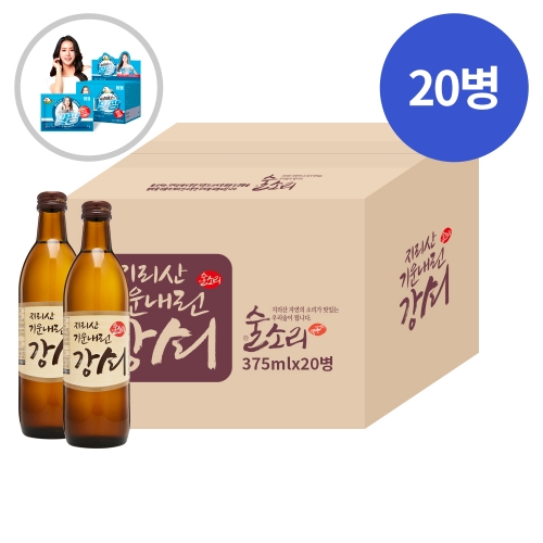 [말짱행사]술마켓 기운내린 강쇠 13도 375ml x 20병 박스상품 캠핑 모임 대용량